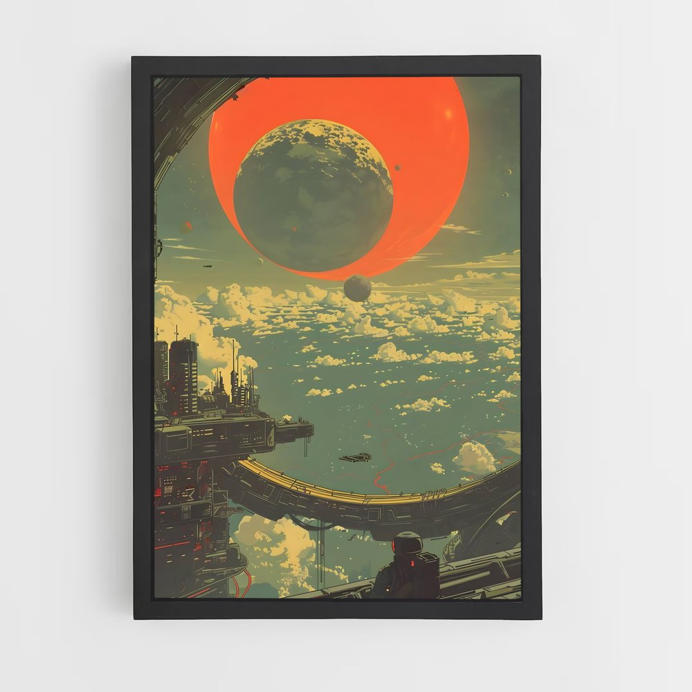 Poster Digital espace artistique captivant – affiche Art spatial (vue 2)